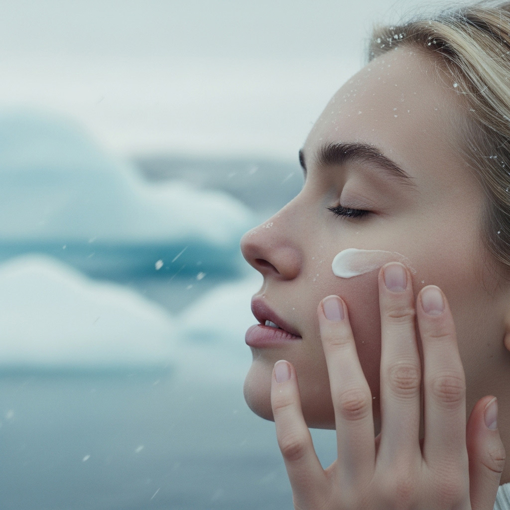 THE SAEM Iceland Aqua Gel Cream aplicacion