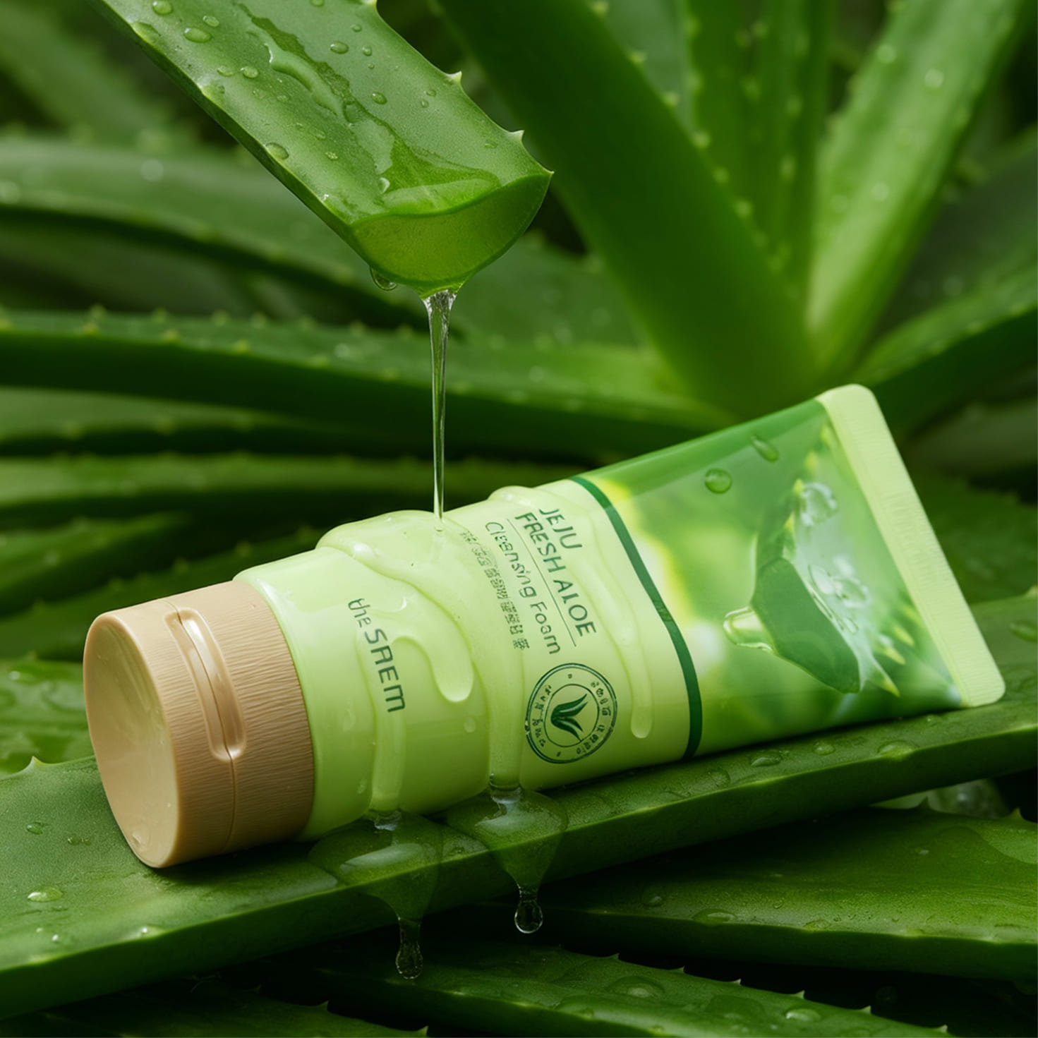 THE SAEM Jeju Fresh Aloe Cleansing Foam
